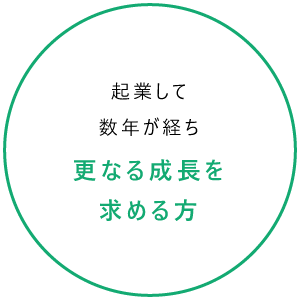 起業して数年が経ち更なる成長を求める方